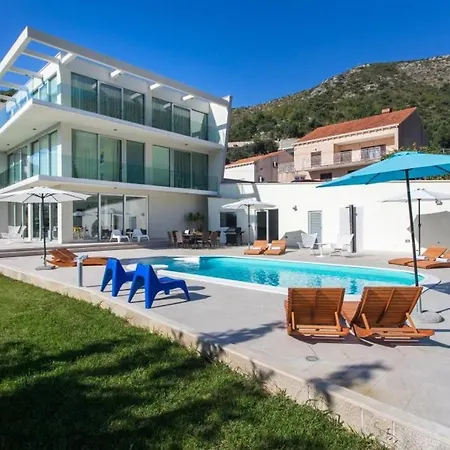 Dupcic - Five-bedroom With Private Pool And Sea View Daire Zaton (Dubrovnik-Neretva)