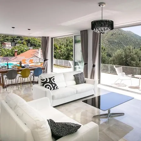 Dupcic - Five-bedroom With Private Pool And Sea View Appartement Zaton (Dubrovnik-Neretva)